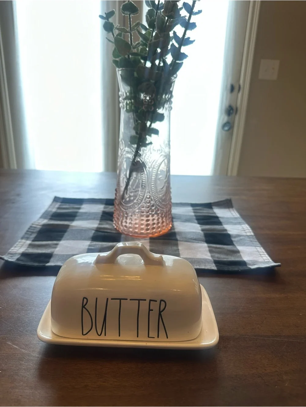 Rae Dunn Butter Dish - Ceramic Covered Butter Dish
